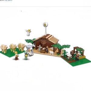 Ultimate Play Set - Large Indoor Nativity Scene, 15 Characters, 315 piece.  NWOT